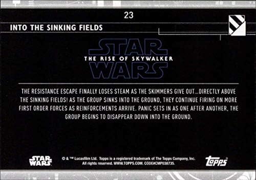2020 Topps מלחמת הכוכבים העלייה של Skywalker Series 223 לשדות השקיעים פין, פו דמרון, כרטיס המסחר