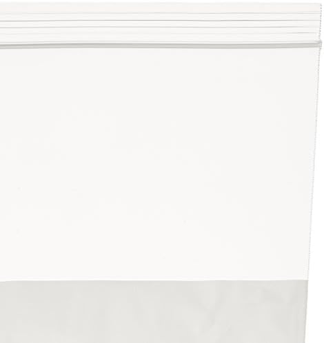 Bauxko 12 x 13 בלוק לבן שקיות פולי, 2 מיל, 100 חבילה