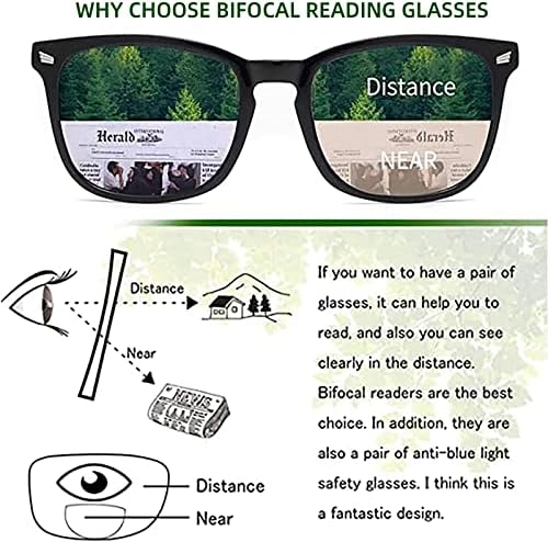 משקפי שמש דו-פוקליים דו-פוקליים עם 2 חבילות לנשים עם ציר אביב, קוראי שמש וינטג 'UV400