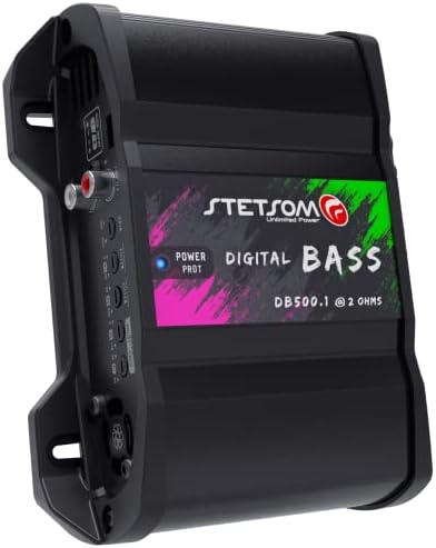 Stetsom Digital Bass DB 500.1 מגבר מכוניות מונו 2 אוהם, 500 וואט RM