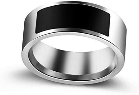גודל שחור 6 NFC רב -פונקציונלי טבעת חכמה חכמה ללבוש חכם טבעת דיגיטלית יצירתית ושימושית