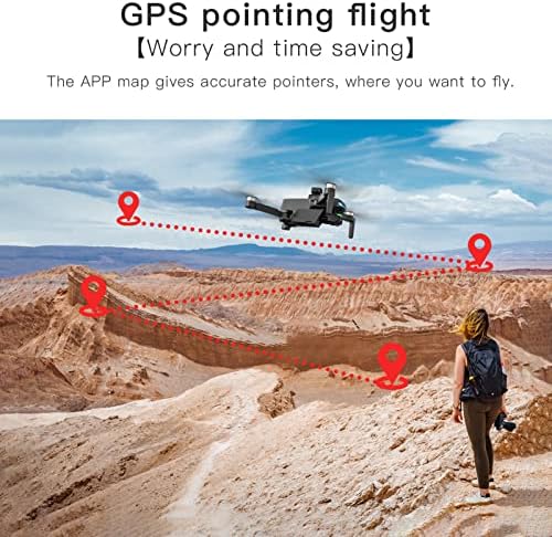 GPS GPS GPS עם מצלמת 4K למבוגרים, 5G WiFi FPV RC Quadcopter עם 3 צירים גימבל, מנוע ללא מברשות, הימנעות מכשולים,