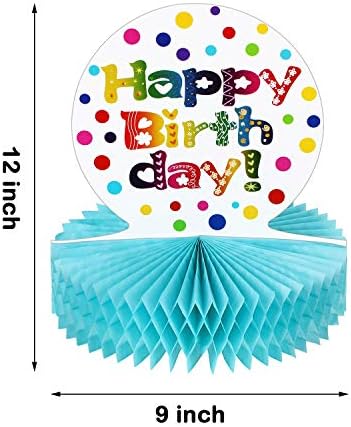 2 חתיכות קשת יום הולדת חלת דבש נייר מרכזי צבעוני שמח יום הולדת קישוטים לילדים יום הולדת ספקי צד