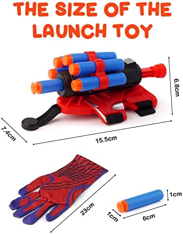 עכביש כפפות משגר, עכביש אינטרנט יורה צעצוע לילדים, ילדים מצחיק צעצועים חינוכיים מיב גיבור קוספליי