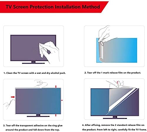 קלוניס אנטי כחול אור טלוויזיה מסך מגן-נגד בוהק נגד שריטות סרט עבור 32-75 אינץ צג להקל על לחץ