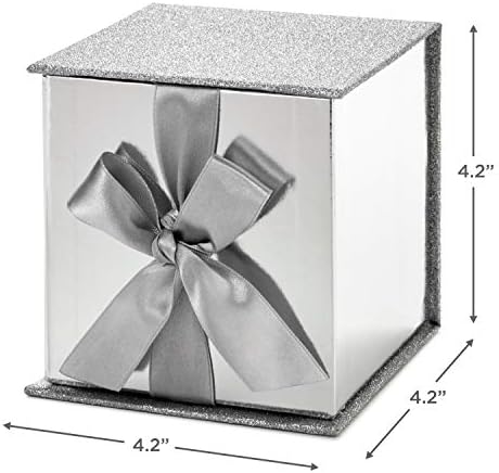 חתימת סימן היכר 4& 34; קופסא מתנה קטנה עם מילוי נייר לחג המולד, שנה חדשה, חגים, ימי הולדת, חתונות ועוד