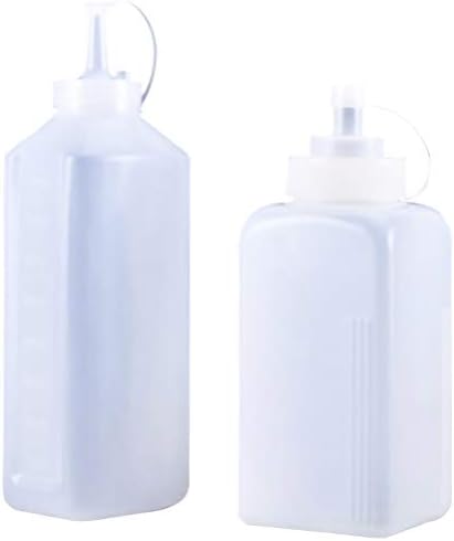 המוטון ברור מיכל 2 יחידות פלסטיק לסחוט להשפריץ בקבוקי תבלין עם על מכסה כובעכיסוי לסחוט בקבוק רוטב לסחוט