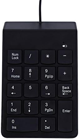 מקלדת נומרית, מיני נייד 2.0 18 מפתחות מספר כרית מספר מקלדת עבור מחשב נייד / מחשב נייד / שולחן