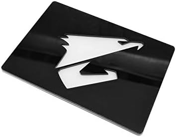 מחשבים חוסכים לוגו שחור -לבן של שחור לבן 2.5 כונן קשיח או כיסוי כונן מצב מוצק, שחור ולבן
