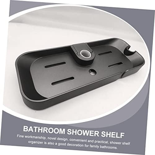 מדף אמבטיה דו -אמבטיה מקלחת רכבת שמפו מחזיק ספוג ספוג מתלה ייבוש מארגן חדר שינה מדף אמבטיה מדף מקלחת