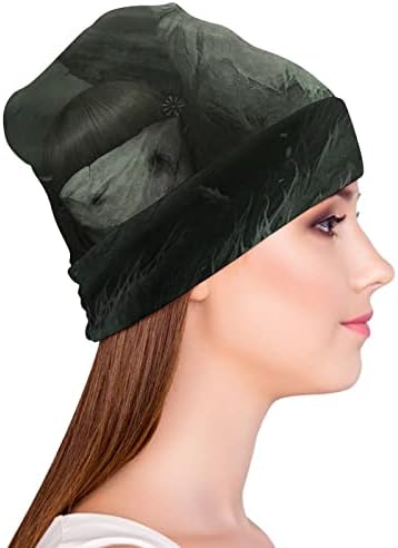 בייקוטואן קודר ומוזר הדפסת כפת כובעי גברים נשים עם עיצובים גולגולת כובע