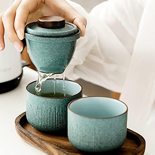 סט תה סיני של לוקסשיני כוס תה סין 1 סט קרמיקה סט קרמיקה סט תה רופף טיול תה נייד כוס קומקום נייד סט ניידים