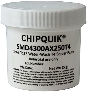 Chip Quik SMD4300AX250T4 הדבק הלחמה בצנצנת 250G 63SN/PB37 שטיפת מים ללא ניקוי