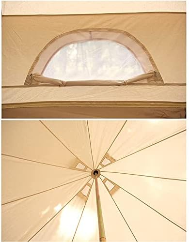 אוהל הייבינג אוהל חיצוני קמפינג פעמון אוהל עם חור כיריים אוהל קמפינג בגיליון קרקע, קמפינג, פסטיבל,
