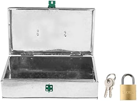 3 יחידות כסף אבטחה נייד מיכל בינס קופאית מתכת אחסון מפתח קרפט מזומנים פשוט מלבני בצבעי מים בית