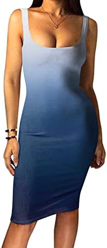 שמלת החלקה של Dyguyth לנשים הדפס אלגנטי שמלת מסיבה רשמית סקסית ללא שרוולים מעל כתף גוף גוף