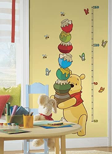 שותפים לחדר RMK1501GC WINNIE The Poo Peel and Stick Stick Start Growth Chart