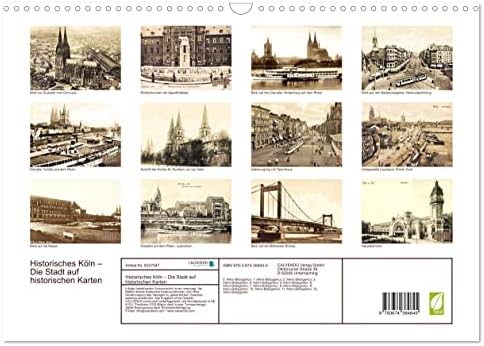Historisches Köln - Die Stadt Auf Historischen Karten, Calvendo 2023 לוח שנה חודשי