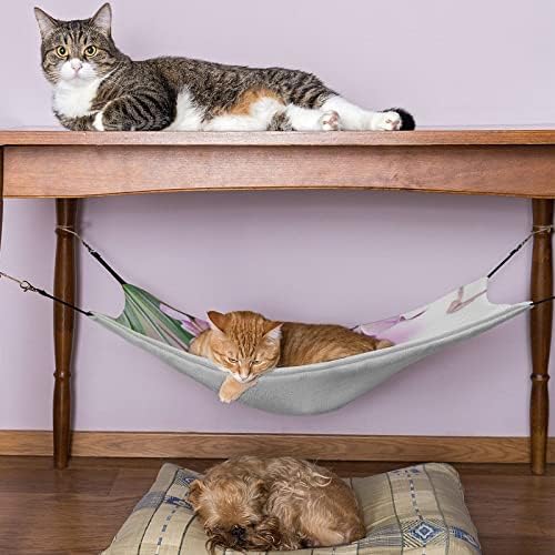 חתול ערסל פרפר סגול חתול מיטת כלוב חלון מוט תליית שטח חיסכון עבור חיות מחמד קטנות 16.9& 34; איקס13