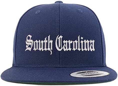 טרנדי הלבשה חנות דרום קרוליינה מדינה ישן אנגלית רקום שטר שטוח כובע