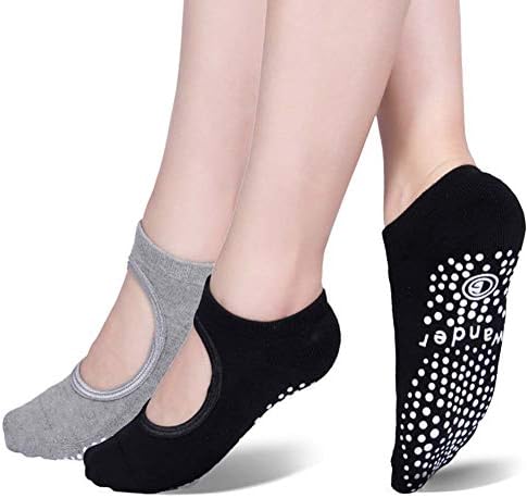 יוגה גרבי החלקה החלקה גרביים עם כידון פילאטיס בלט ברה גרביים לנשים