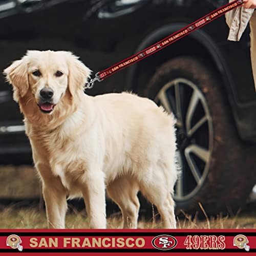 רצועת חיות מחמד של ליגת הפוטבול הלאומית סן פרנסיסקו 49 ' רס רצועת כלבים, רצועת קבוצת כדורגל בינונית לכלבים