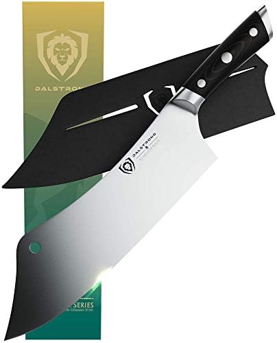 דלסטרונג גלדיאטור סדרת עלית 'קריקסוס' שף & מגבר; קליבר היברידי סכין 12-אינץ יחד עם פרימיום אבן משחזת