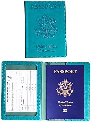 פקלה66 עור מפוצל דרכון כיסוי עם זהב ארהב לוגו מודפס עבור נסיעות