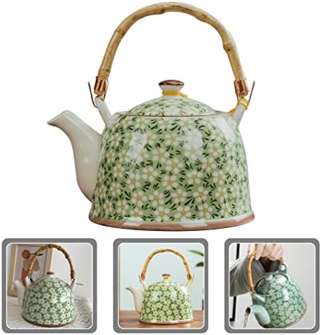 Cabilock Decor Decor Ceramic Ceramic Farcecot חרסינה יפנית Kettle China קומקום סיר קפה קפה דפוס תה תה עם