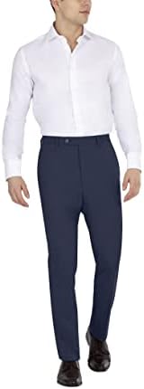 מכנסי חליפת גברים של DKNY, חיל הים סולידי, 34W x 30L