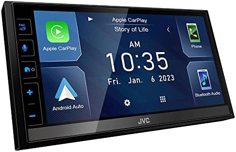 JVC KW-M780BT 6.8 מקלט מדיה דיגיטלי, התואם ל- Apple CarPlay/Android Auto עם ממשק הגה SWI-CP2