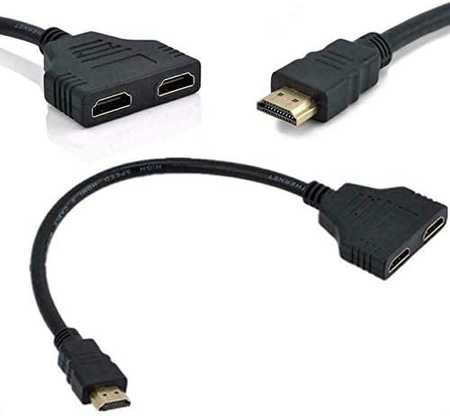 יציאת HDMI זכר לנקבה 1 כניסה 2 פלט מתאם מתאם כבלים מפוצל 1080p