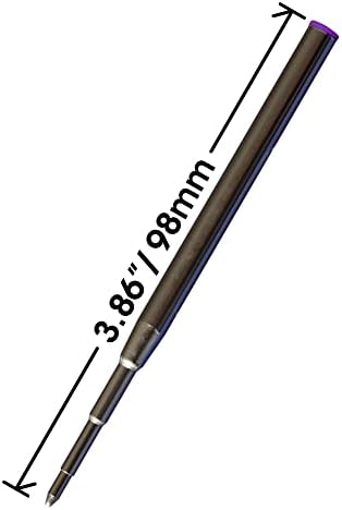 החלפת ג'יימי למונטבלאנק 116218 - מודד 3.875 אינץ ' / 98 ממ אורך - מילוי עט כדורים - 6 סגול
