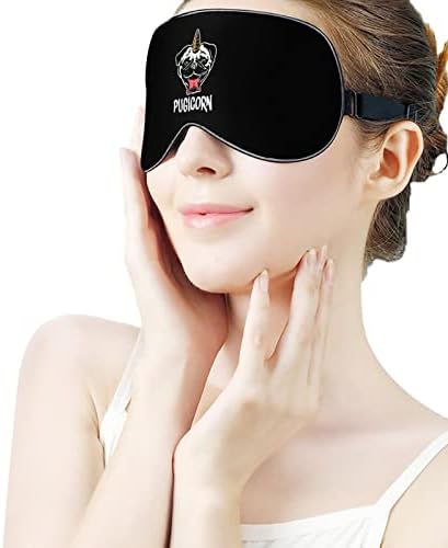 מסכת עיניים של פוג חד קרן מצחיק עם רצועה מתכווננת לגברים ונשים לילה שינה מנמנם
