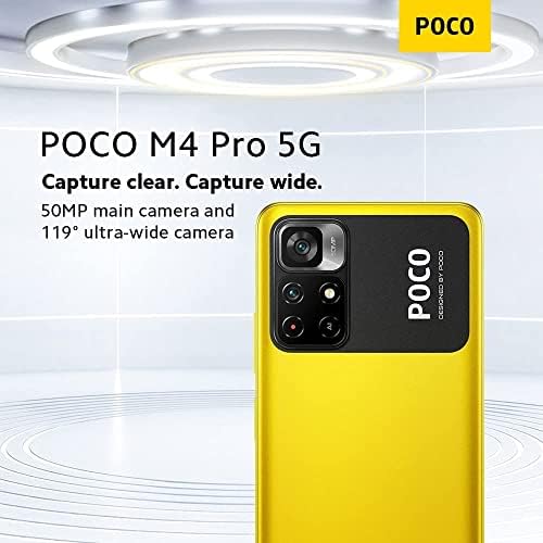 Poco M4 Pro 5G 64GB 4GB RAM מפעל לא נעול עם חבילה מטען לרכב מהיר - צהוב
