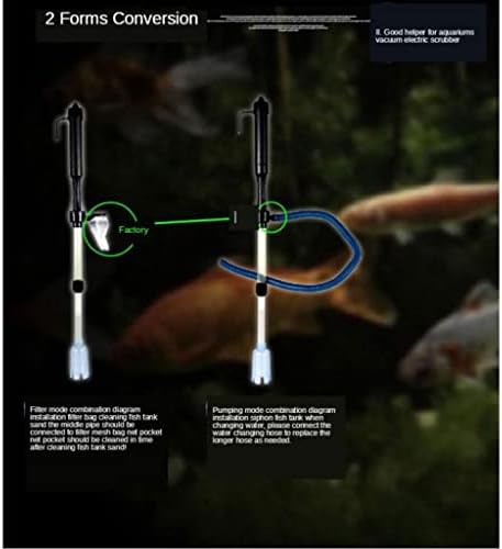 אקווריום דגי טנק אוטומטי שואב חצץ חשמלי לשאוב ואקום, חשמלי