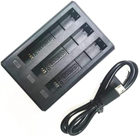 תחנת טעינה של מטען סוללות USB עם 3 משחקים עבור Insta360 One x3 אביזר מצלמה פנורמי