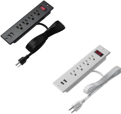 רצועת חשמל רצועת כוח שקועה ברצועת חשמל עם USB 4 Outlet 2 USB הגנה מרובה הגנה בנגיחה של שולחן כתיבה
