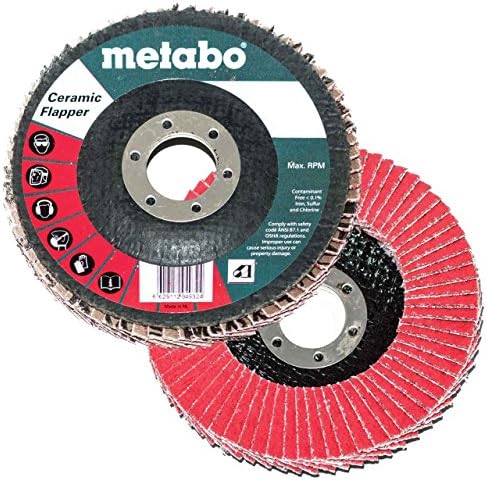 Metabo 629500000 6 x 7/8 שוחק קרמיקה שוחק דיסקים 60 חצץ, 10 חבילה