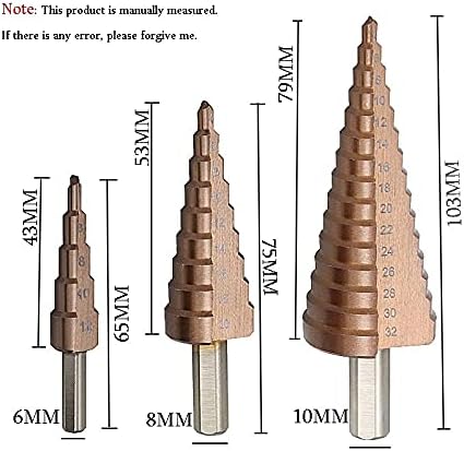 חלק הכלי עבור HSS CO M35 4-32 ממ טיטניום מצופה צעד קידוח קידוח כלים מתכת מתכת במהירות גבוהה חותך עץ