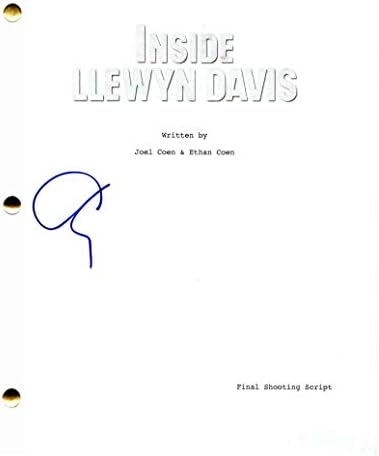 קארי מוליגן חתמה על חתימה - בתוך תסריט הסרטים המלא של לווין דייוויס - אוסקר אייזק, ג'סטין טימברלייק,