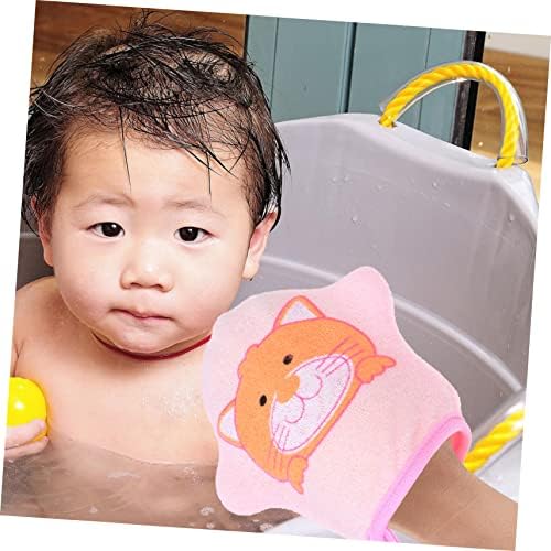 Fomiyes 3pcs Scrub כפפות תינוק ספוג תינוקות גוף גוף כפפת תינוק אמבטיה ספוג אמבטיה לופה ספוג מקלחת לופה ספוג