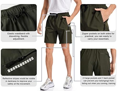 מכנסי מטען לטיולים רגליים של דיס DISI מכנסיים קצרים מהיר ריצה יבש לגברים אימון מכנסי כושר אתלטים