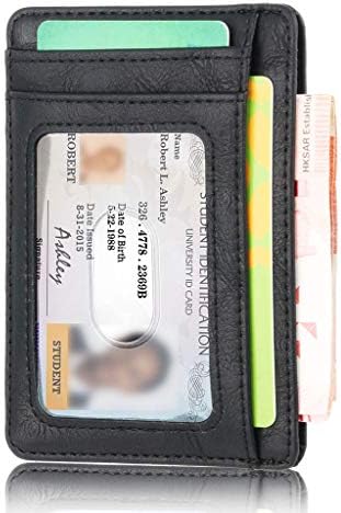 עור ארנק אשראי מזהה כרטיס מחזיק ארנק כסף מקרה עבור משרדים מזהה, בית ספר מזהה, נהג רישיון