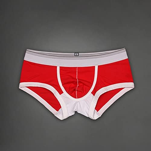 BMISEGM תחתוני כותנה גברים תחתוני אופנה תחתונים מכנסיים קצרים של גברים סקסיים תחתונים תחתונים מודפסים