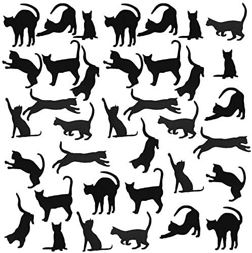 שחור חתול קיר מדבקות לילדים חתול קיר מדבקות שינה חתול ויניל מדבקת קיר אמנות מדבקות 36 יחידותעל ידי בארימלא