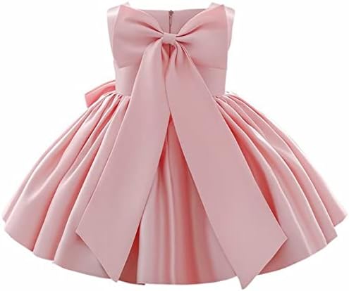 שמלת נסיכת בנות פרח קשת טוטו שמלת עבור ילד תינוק חתונה שושבינה מסיבת יום הולדת תחרות לבוש הרשמי