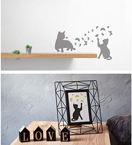 שבלונות פרפר חתול, 3 יחידות תבנית לשימוש חוזר א4 גודל לציור על בד עץ בד קיר עשה זאת בעצמך פרויקטים