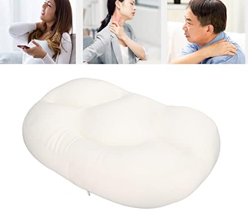 כרית סלון דמראס, כרית בצורת ביצה תמיכה בצוואר ארגונומי לבן למשרד