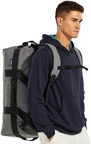 Nepest 90L תיק דובון כושר גדול לגברים לטיולים בשבוע Duffel תיקי תרמיל עם רצועות חבילה אחורית